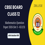 CBSE Class 12 Mathematics Question Paper 2026 Set 3 65 1 3 with Solution Pdf